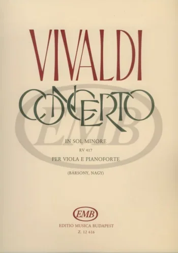 Vivaldi : Concerto: G Minor: Viola and Piano