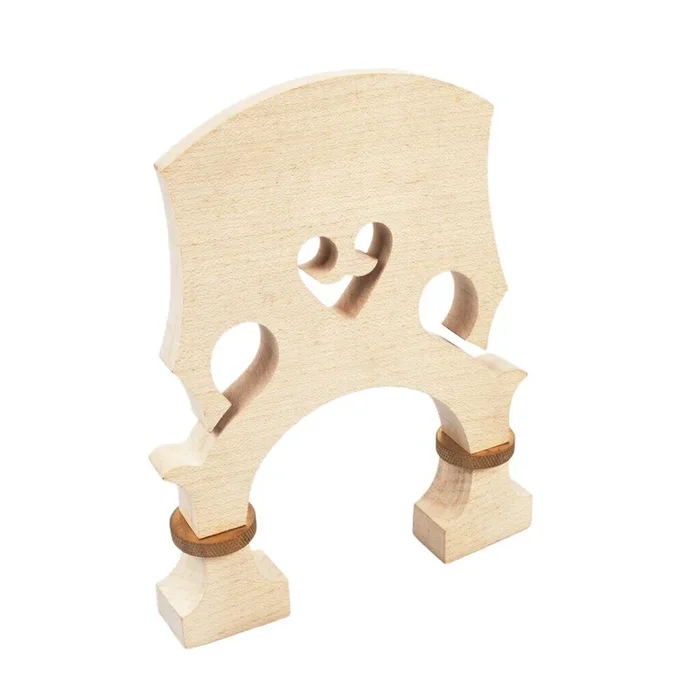 Vivo Height Adjustable Bridge for 1/2 Size Double Bass – Maple Material