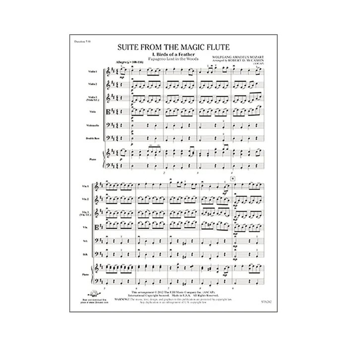 W.A Mozart – Suite from The Magic Flute