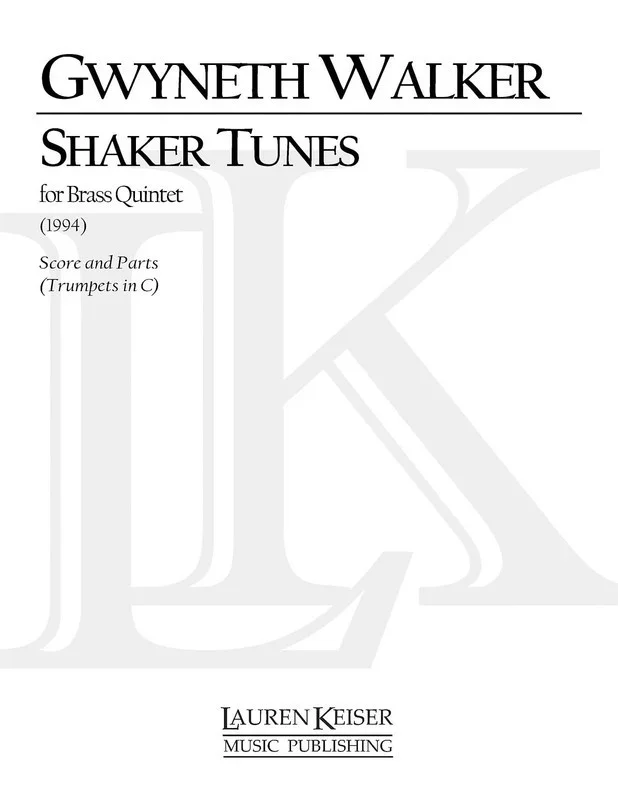 Walker – Shaker Tunes For Brass Quintet Score/Parts (Pod) (Music Score/Parts)