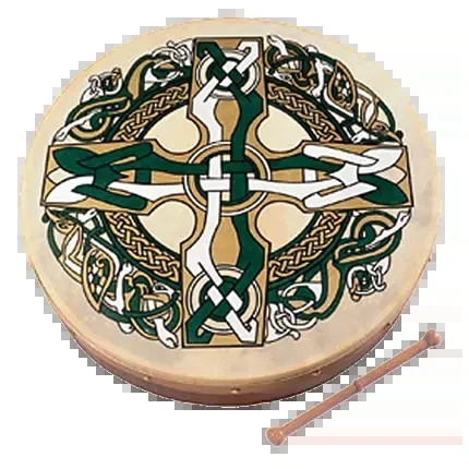 Waltons 8 Inch Bodhran Celtic Cross WM1953