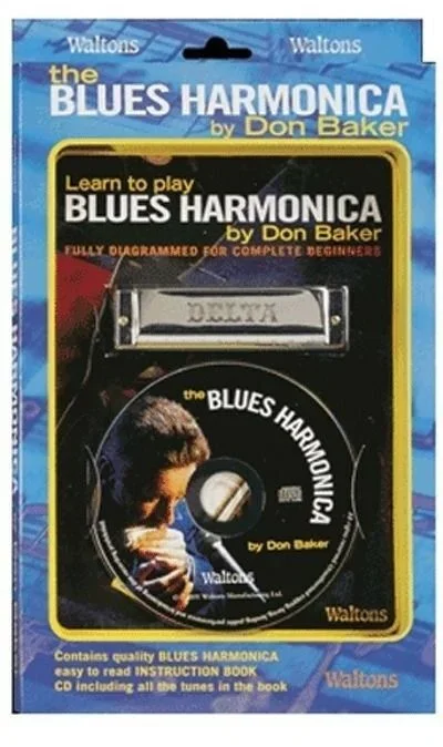 WALTONS M1549 Blues Harmonica Pack Key of C Includes Book and CD
