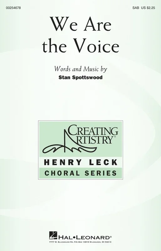 We Are The Voice SAB (Octavo)