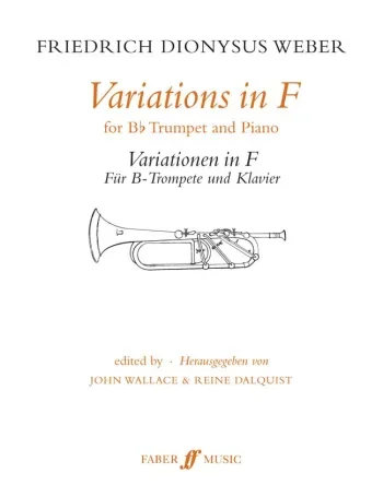 Weber : Variations In F For Trumpet & Piano (Faber)
