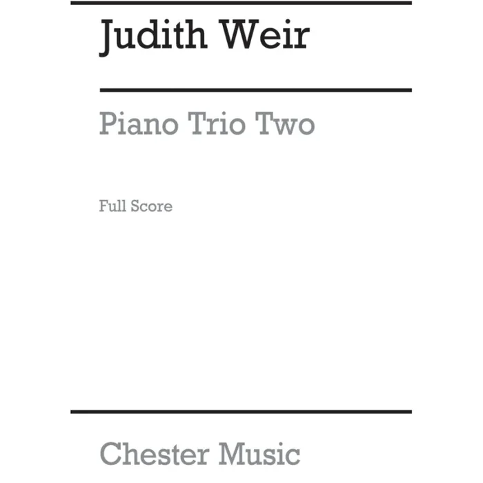 Weir, Judith – Piano Trio Two (Piano Score)