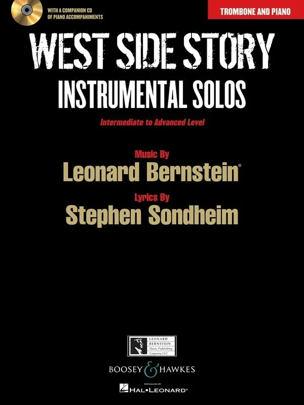 West Side Story Trombone And Piano Book/CD Int-Adv Book