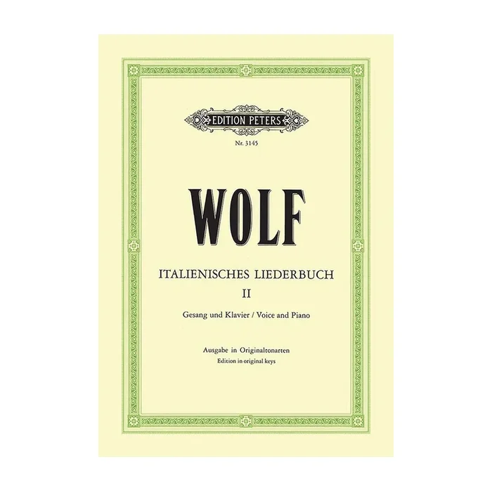 Wolf, Hugo – Italian Lyrics: 46 Songs Vol.2