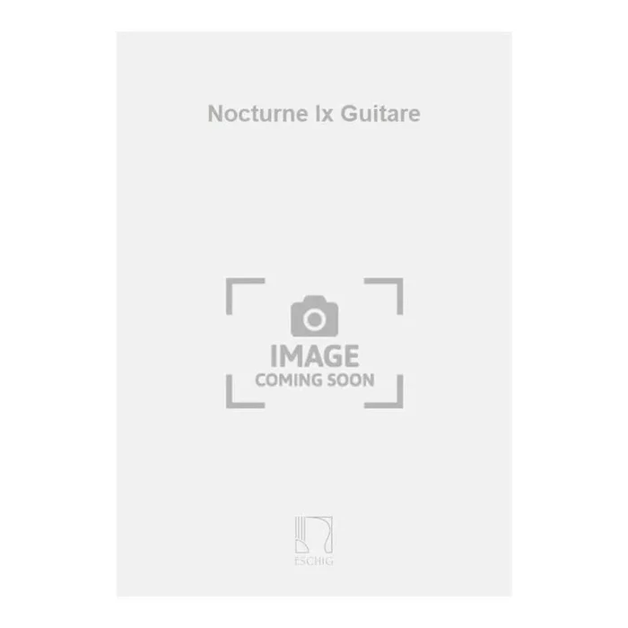 Worschech, Romain – Nocturne Ix Guitare