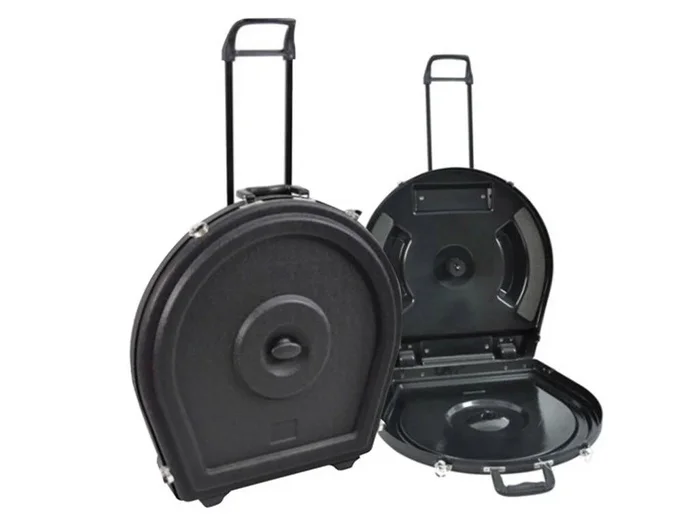 Xtreme ABS 22 Inch Hard Cymbal Caddy Case with Wheels and Retractable