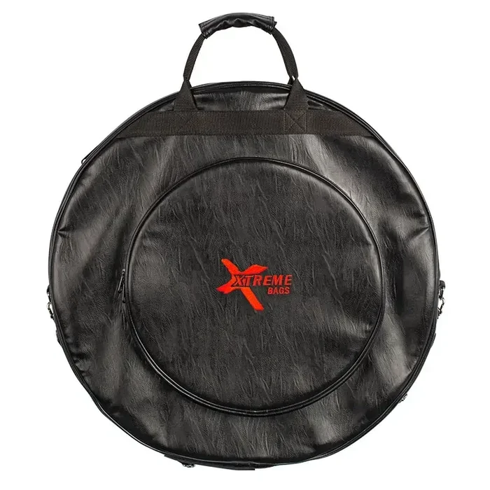 Xtreme PU Leather 22″ Cymbal Bag with Side Pocket and Shoulder Straps