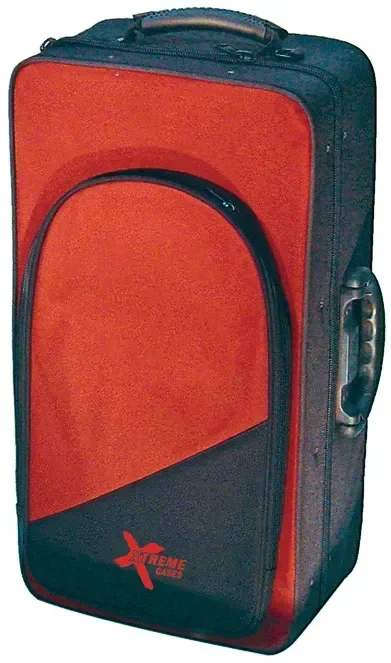 Xtreme Trumpet Case Black/Red with Backpack Straps