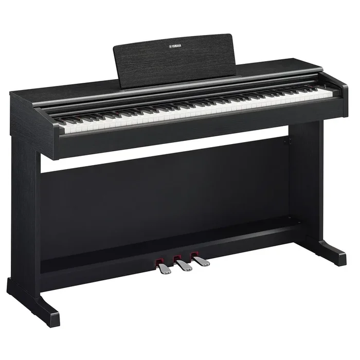 Yamaha 88 Weighted Key Digital Piano 8w x 2 w/3 Pedal Stand Bench & Power Supply in Black – YDP145B