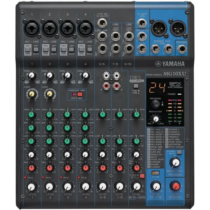Yamaha MG10XU 10-channel Mixer with USB and FX