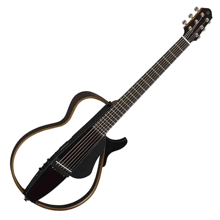 Yamaha Silent Guitar Acoustic Electric in Translucent Black finish – SLG200STBL