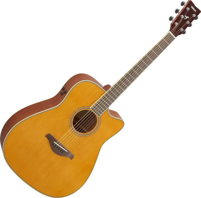 Yamaha TransAcoustic Dreadnought Acoustic Electric in Vintage Tint – FGCTAVT