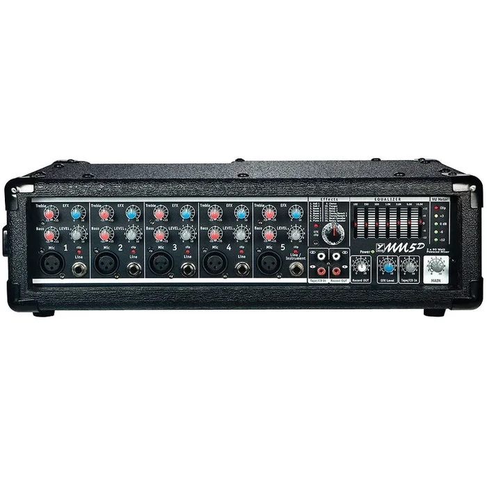 Yorkville 180w 5 Channel Powered Mixer – MM5D
