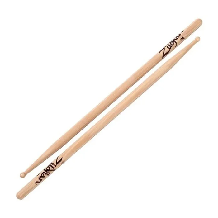 Zildjian 7AWN 7A Wood Tip Hickory Drumsticks